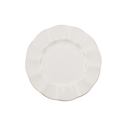 Set da tavola 24 pezzi bianco/oro/porcellana