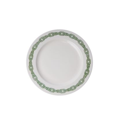 Set da tavola 24 pezzi bianco/verde/porcellana