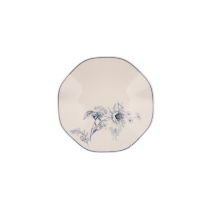 Set da tavola 24 pezzi in porcellana, bianco/blu