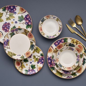 Set da tavola 24 pezzi multicolore/ceramica
