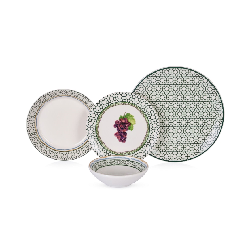 Set da tavola 24 pezzi multicolore/ceramica