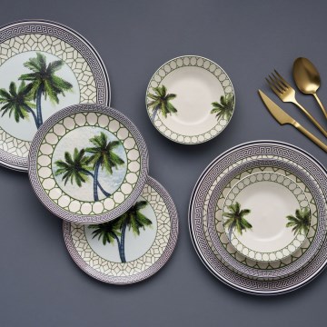 Set da tavola 24 pezzi multicolore/ceramica