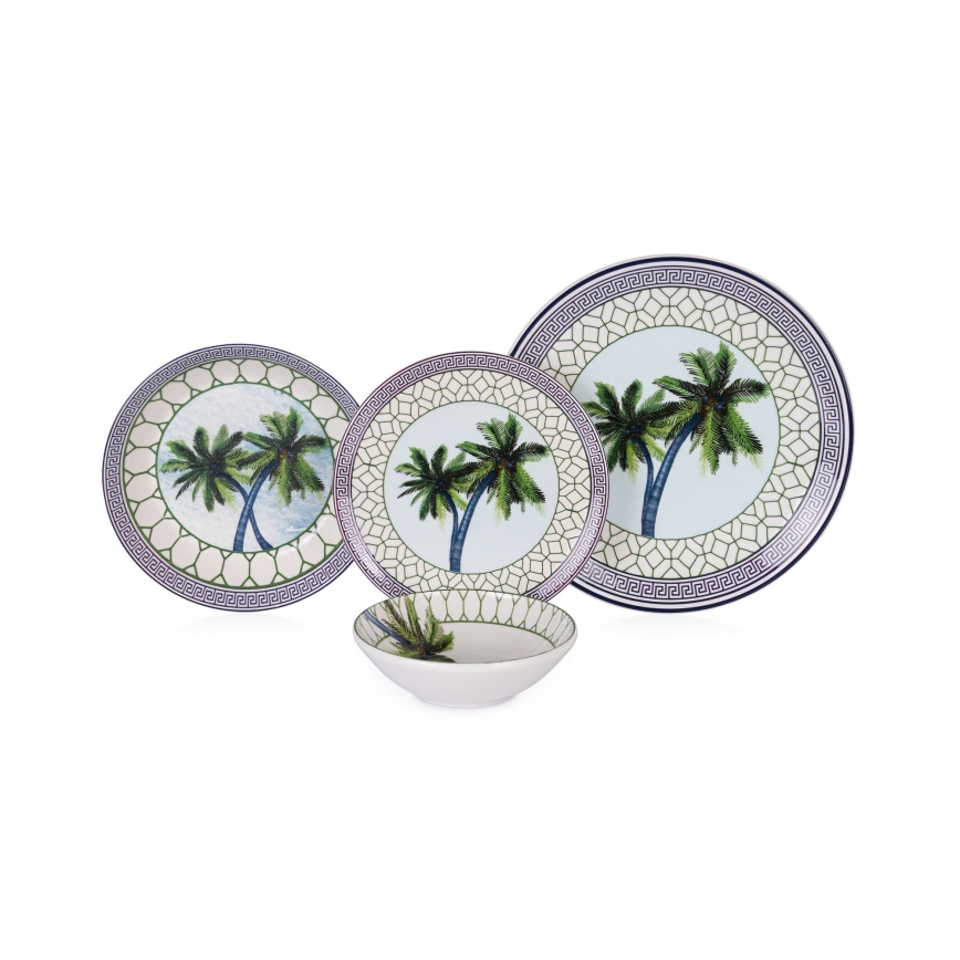 Set da tavola 24 pezzi multicolore/ceramica