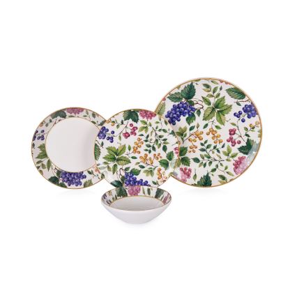 Set da tavola 24 pezzi multicolore/ceramica