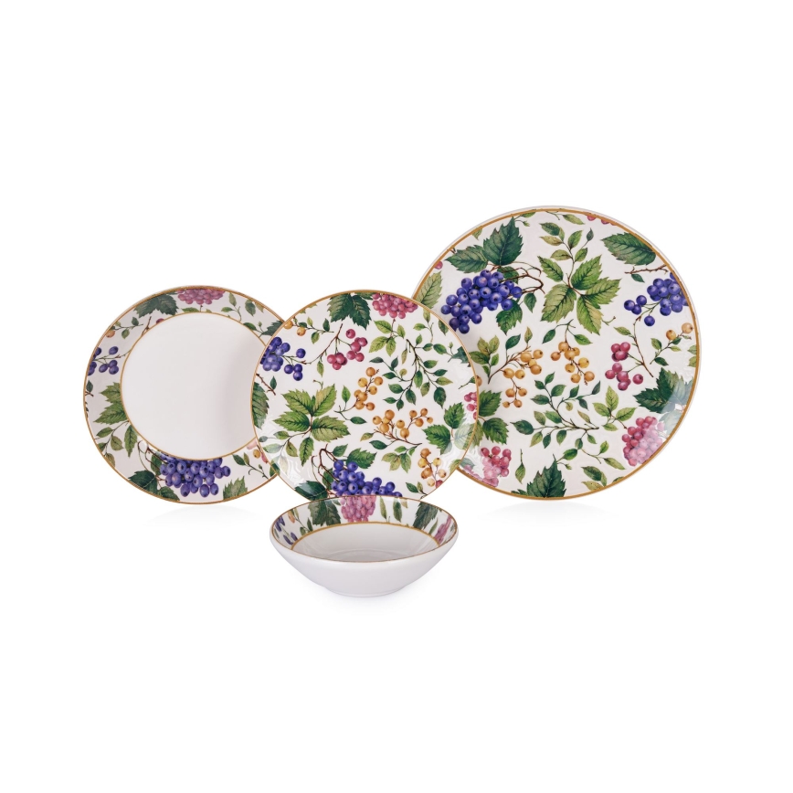 Set da tavola 24 pezzi multicolore/ceramica
