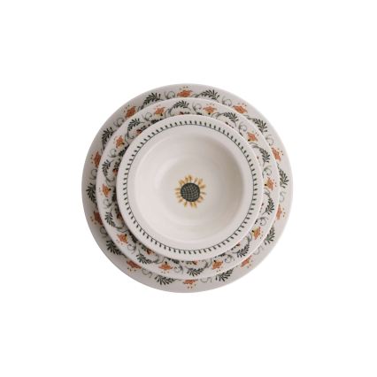 Set da tavola 24 pezzi multicolore/porcellana