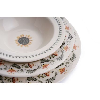 Set da tavola 24 pezzi multicolore/porcellana