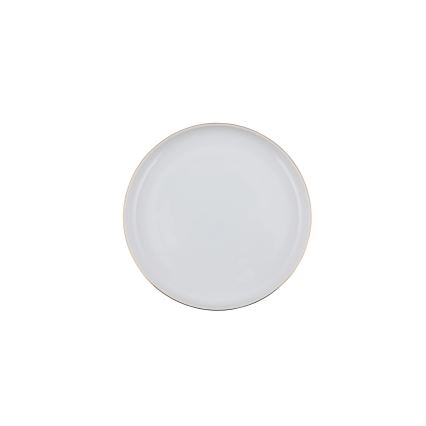 Set da tavola 24 pezzi, porcellana bianca con dettagli oro