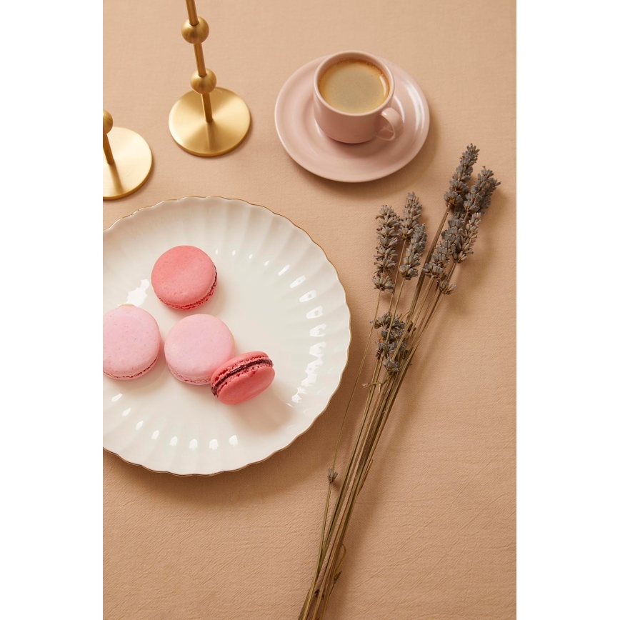 Set da tavola 27 pezzi — bianco/oro, in porcellana