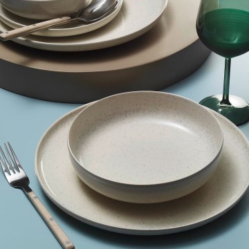 Set da tavola 8 pezzi beige/porcellana