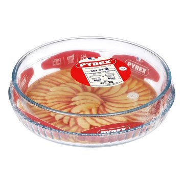 Set di 2 stampi per crostata PYREX, diametri 26 e 28 cm
