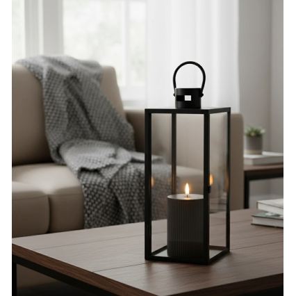 Set di 3 candele LED BRILLO LED/2xAA nere + telecomando