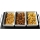 Set di 3 ciotole con vassoio TORO in ceramica e legno