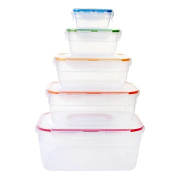 Set di 5 contenitori per alimenti LOCK