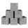 Set di 6 contenitori CURAN - grigio