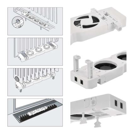 Set di espansione per ventola del radiatore 5V bianco