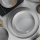 Set di piatti 18 pezzi grigio/porcellana