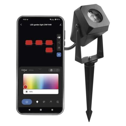 Set di prolunghe LED RGBIC Lampada da esterno dimmerabile LED/1,5W/230V 3000-6500K IP65 Wi-Fi Tuya
