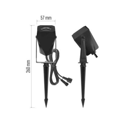 Set di prolunghe LED RGBIC Lampada da esterno dimmerabile LED/1,5W/230V 3000-6500K IP65 Wi-Fi Tuya