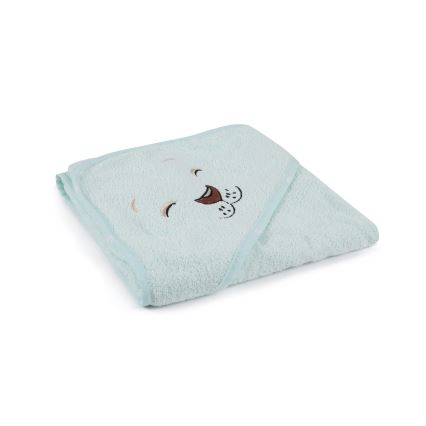 Set di spugna per bambini ASLAN - accappatoio, asciugamano, panno per il bucato menta