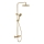 Set doccia con miscelatore termostatico DRAGOR in ottone spazzolato