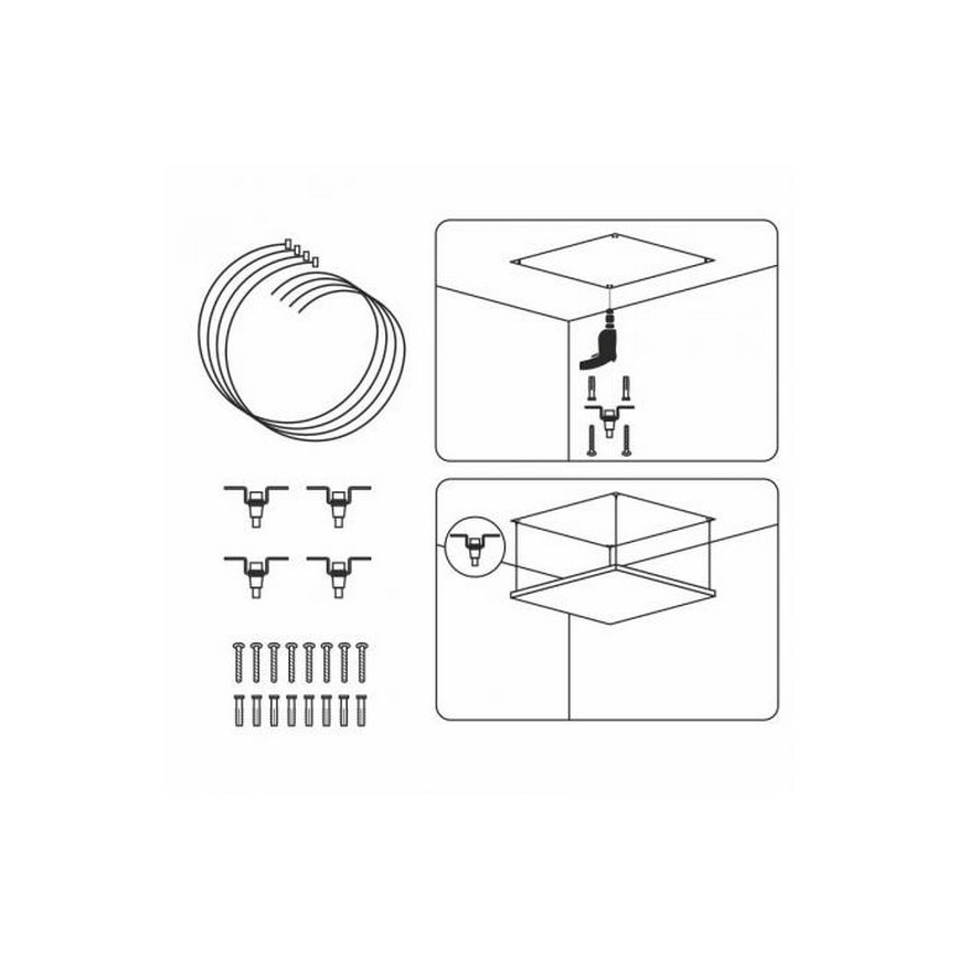 Set mit hängenden Seilen