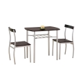 Set per balcone LANCE 82x50 cm, struttura in metallo, finitura wenge