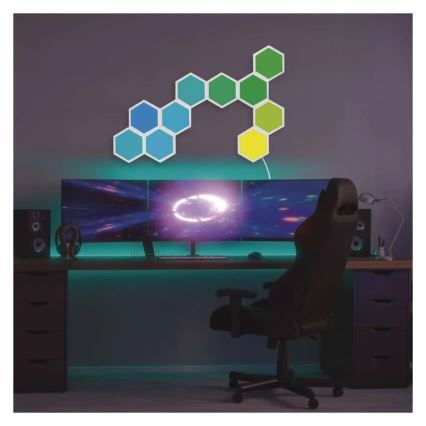 SET 3x LED RGBIC+CCT Pannello dimmerabile - estensione 3xLED/1,8W/230V Wi-Fi Tuya
