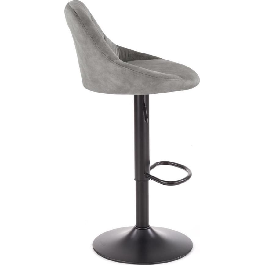 Sgabello 106x47 cm grigio/nero