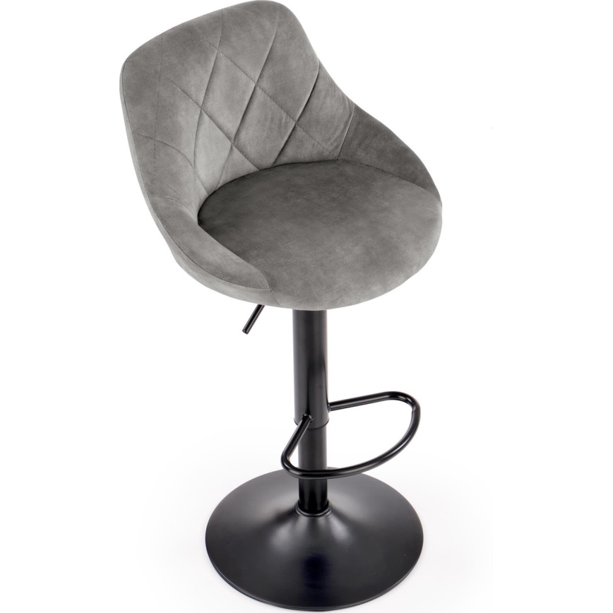Sgabello 106x47 cm grigio/nero