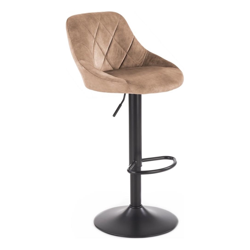 Sgabello 106x47 cm nero/marrone