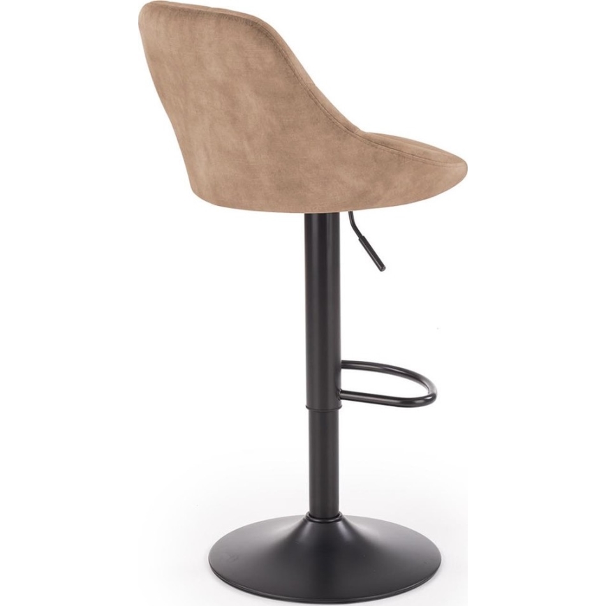 Sgabello 106x47 cm nero/marrone