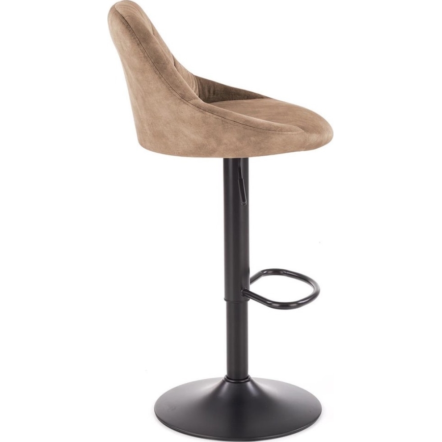 Sgabello 106x47 cm nero/marrone