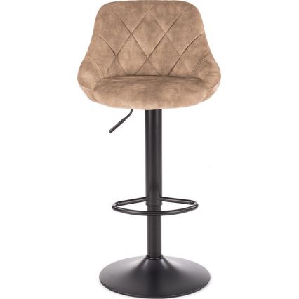 Sgabello 106x47 cm nero/marrone