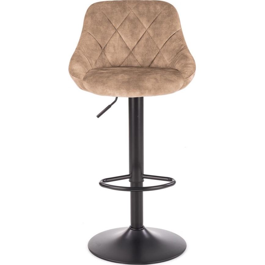 Sgabello 106x47 cm nero/marrone