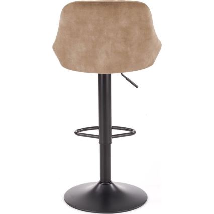 Sgabello 106x47 cm nero/marrone