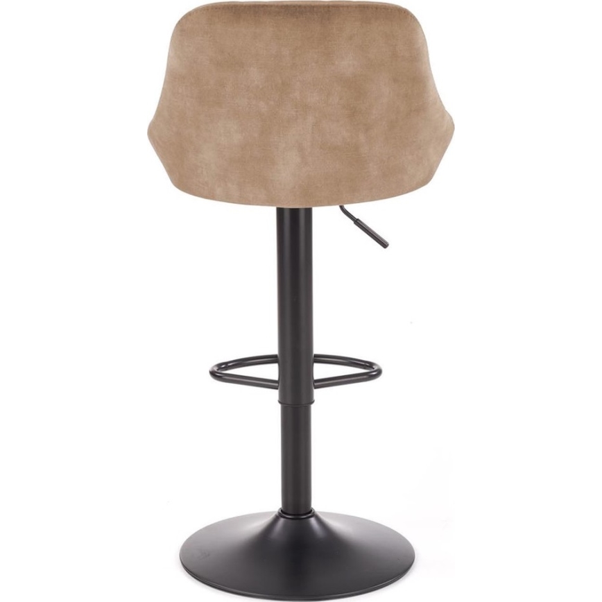 Sgabello 106x47 cm nero/marrone