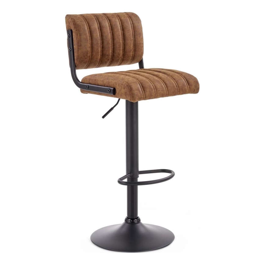 Sgabello 109x46 cm nero/marrone