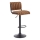Sgabello 109x46 cm nero/marrone