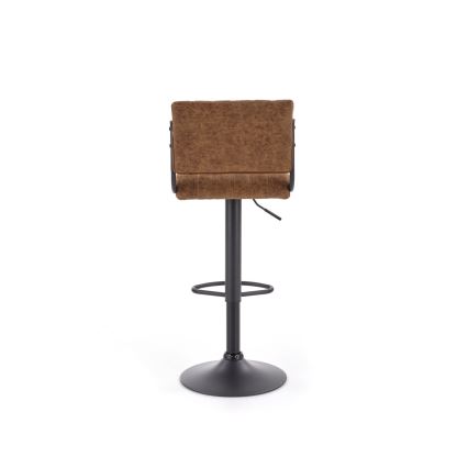 Sgabello 109x46 cm nero/marrone