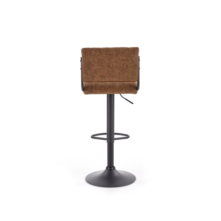 Sgabello 109x46 cm nero/marrone