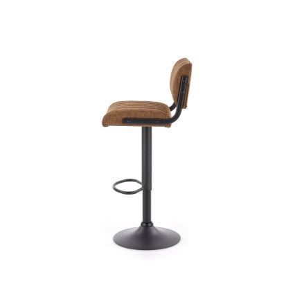 Sgabello 109x46 cm nero/marrone