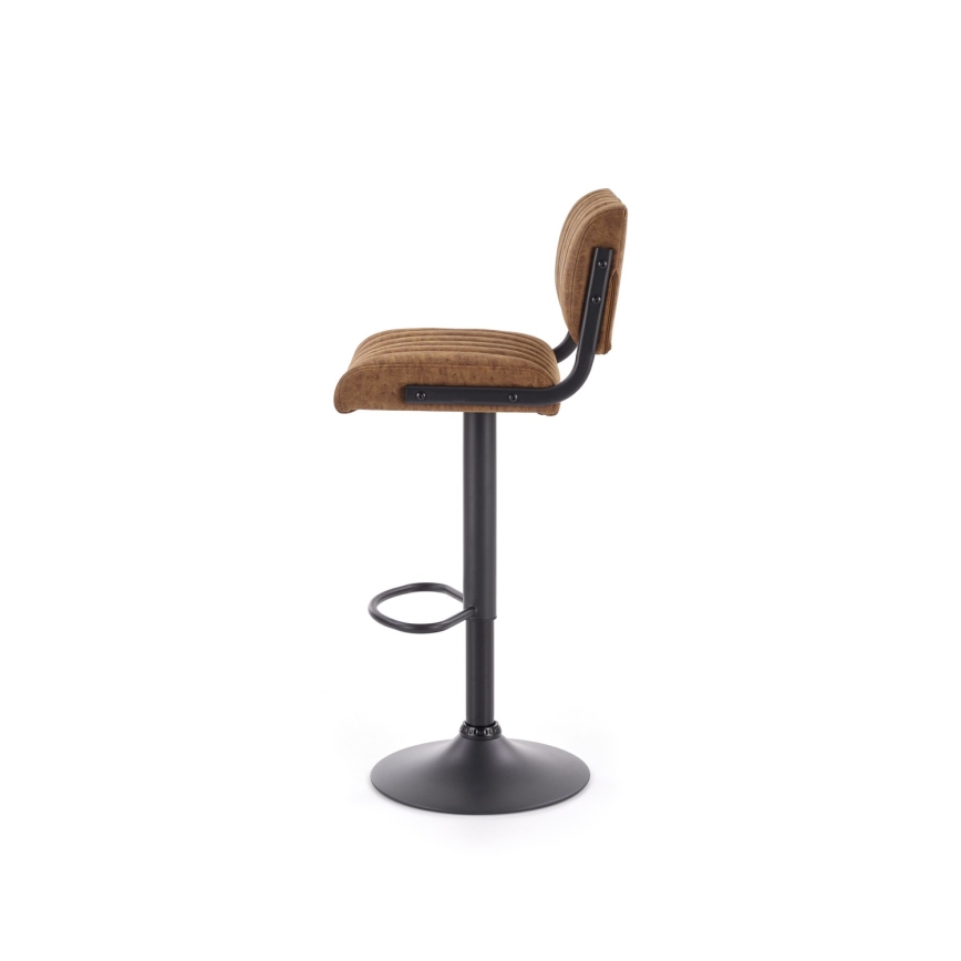 Sgabello 109x46 cm nero/marrone