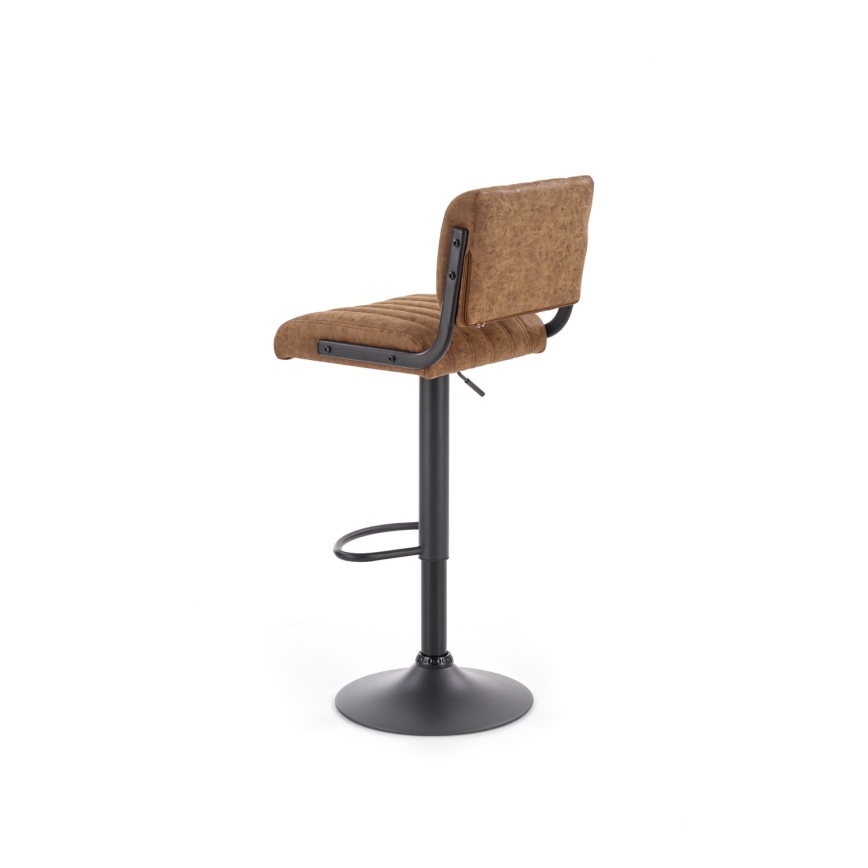 Sgabello 109x46 cm nero/marrone