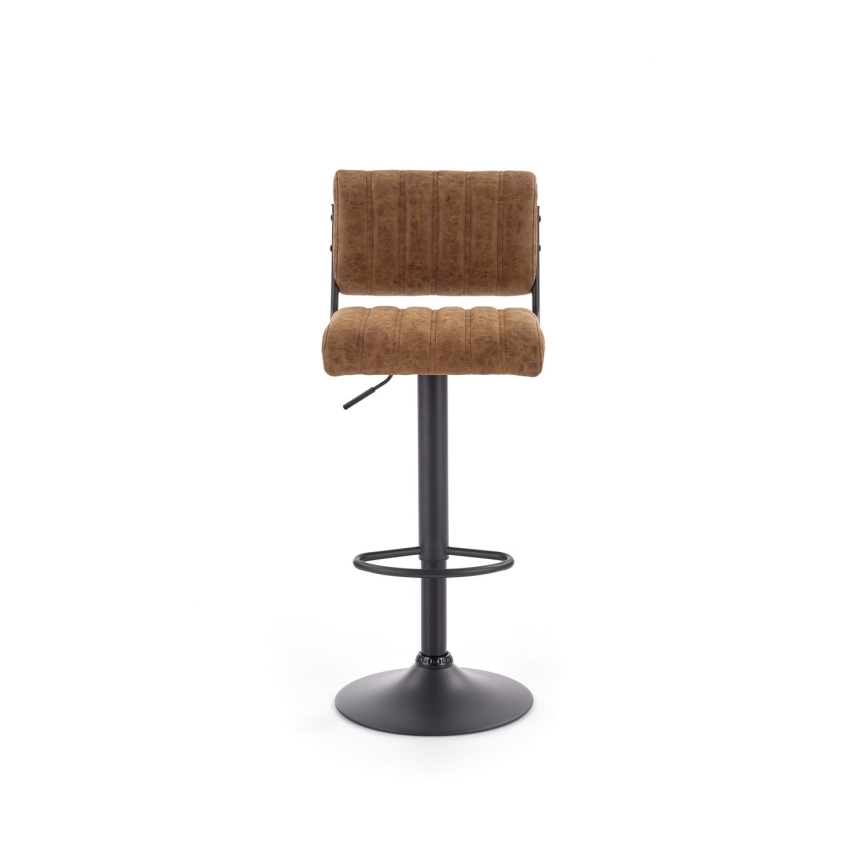 Sgabello 109x46 cm nero/marrone