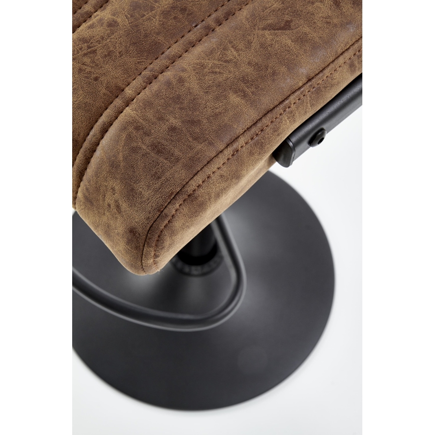 Sgabello 109x46 cm nero/marrone