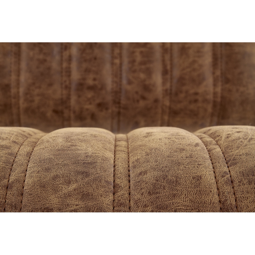 Sgabello 109x46 cm nero/marrone