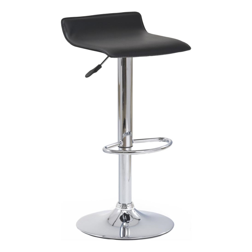 Sgabello 84x40 cm nero/cromo lucido