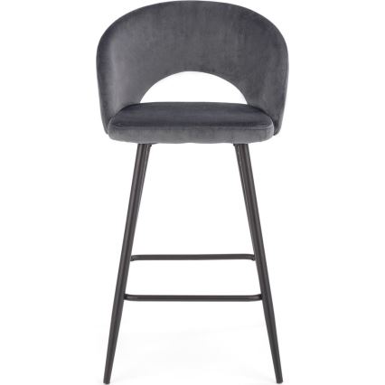 Sgabello 89x49 cm grigio/nero