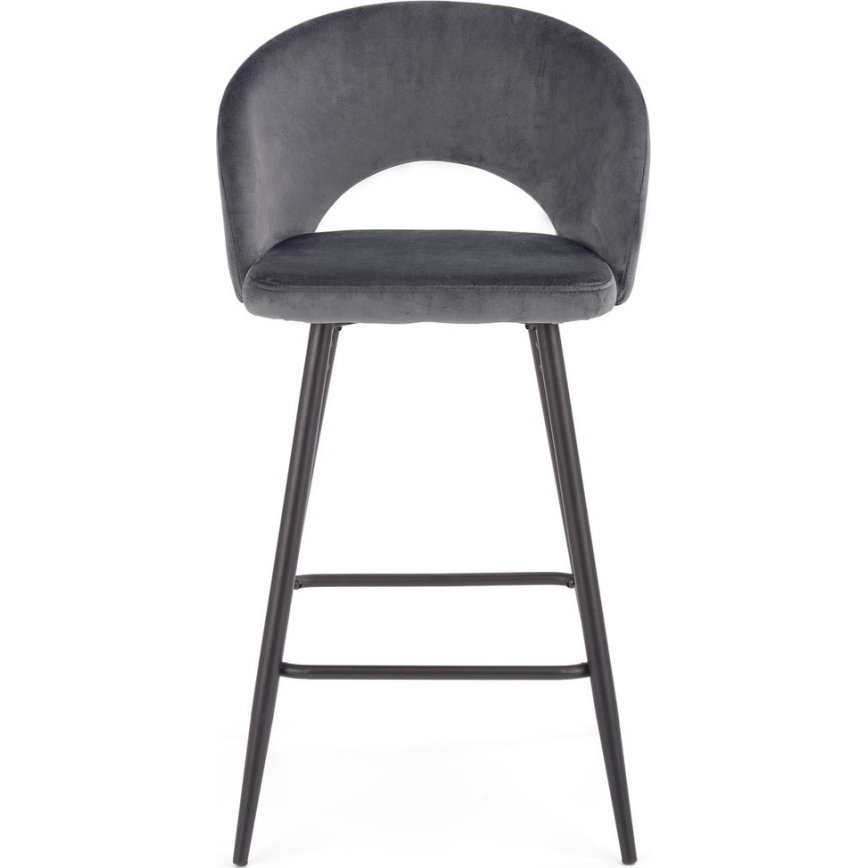 Sgabello 89x49 cm grigio/nero
